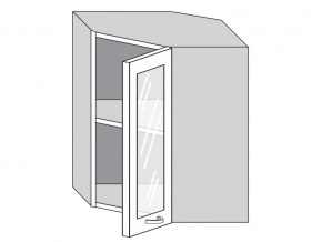 1.60.3у Шкаф настенный (h=720) угловой на 600мм со стекл. дверцей в Учалах - uchaly.magazinmebel.ru | фото