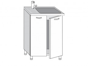 2.60.2мн Шкаф-стол на 600мм под накладную мойку с 2-мя дверцами в Учалах - uchaly.magazinmebel.ru | фото