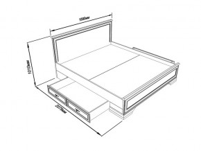 Кровать S320-LOZ/180 с выкатными тумбами Кентаки каштан в Учалах - uchaly.magazinmebel.ru | фото - изображение 2