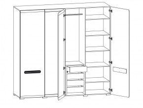 Шкаф 205-SZF2D2L/21/22 Ацтека белый в Учалах - uchaly.magazinmebel.ru | фото - изображение 2