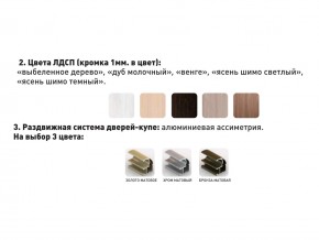 Шкаф-купе Акцент-Сим Д 1400-600 шимо светлый в Учалах - uchaly.magazinmebel.ru | фото - изображение 3